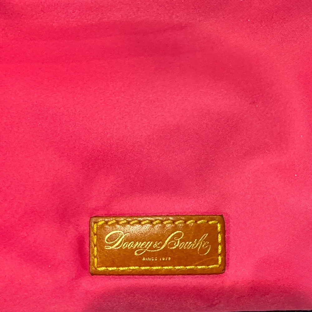 Dooney & Bourke Hot Pink Crossbody with Brown Trim - Picture 6 of 6